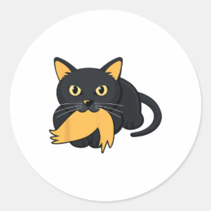 Kat Dames voor Kamala Harris Donald Trump 2024 SAR Ronde Sticker