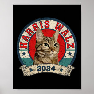Kat Dames voor Kamala Harris Tim Wheimer Verkiezin Poster