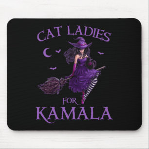 Kat Dames voor Kamala Harris Witches Harris Hallow Muismat
