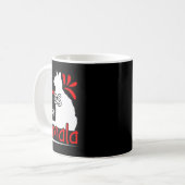 Kat Dames voor Kamala Silhouette Graphic Koffiemok (Voorkant links)