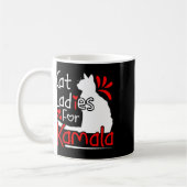 Kat Dames voor Kamala Silhouette Graphic Koffiemok (Links)