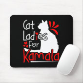 Kat Dames voor Kamala Silhouette Graphic Muismat (Met muis)