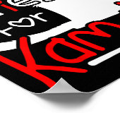 Kat Dames voor Kamala Silhouette Graphic Poster (Hoek)