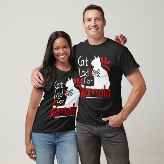 Kat Dames voor Kamala Silhouette Graphic T-shirt (Unisex)