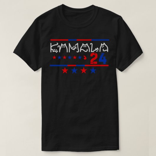 Kat Dames voor Kamala TShirt 1 (Design voorkant)