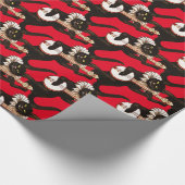 Kat dat Banjo Thunder_Cove speelt Cadeaupapier (Hoek)