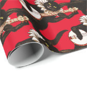 Kat dat Banjo Thunder_Cove speelt Cadeaupapier (Rol Hoek)