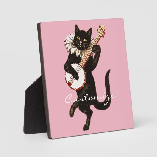 Kat dat Banjo Thunder_Cove speelt Fotoplaat (Voorkant)