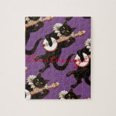 Kat dat Banjo Thunder_Cove speelt Legpuzzel (Verticaal)