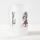 Kat dat Banjo Thunder_Cove speelt Matglas Bierpul (Voorkant links)