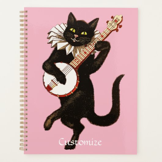 Kat dat Banjo Thunder_Cove speelt Planner (Voorkant)