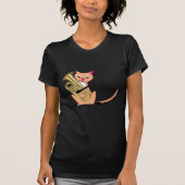 Kat dat de euphonium afspeelt t-shirt (Voorkant)