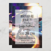 Kat dat dinosaurus unicorn in de ruimte rijdt kaart (Voorkant / Achterkant)