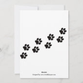 Kat dat door de sneeuw stroomt - 3x5 kerstKaart (Achterkant)