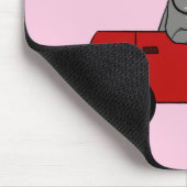 Kat dat een auto bestuurt muismat (Hoek)