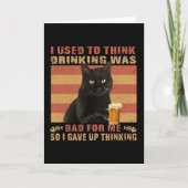 Kat dat ik altijd dacht dat Drink een slechte zwar Kaart (Voorkant)