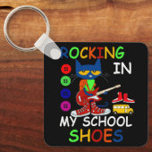 Kat dat in mijn schoolschoenen springt, terug naar sleutelhanger (Voorkant)