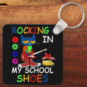 Kat dat in mijn schoolschoenen springt, terug naar sleutelhanger (Achterkant)