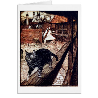 Kat dat op het spoor loopt