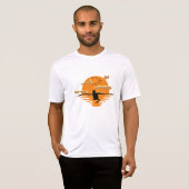 Kat dat op zonsondergang T-Shirt kijkt (Voorkant volledig)