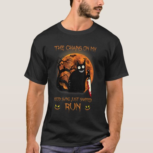 Kat de kettingen op mijn hout, swing Sust Snaprun  T-shirt (Voorkant)