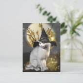 Kat de Magische Witches Cat Briefkaart (Staand voorkant)