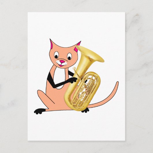 Kat De Tuba afspelen Briefkaart (Voorkant)