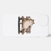 Kat de zitbank iPhone hoesje (Achterkant horizontaal)