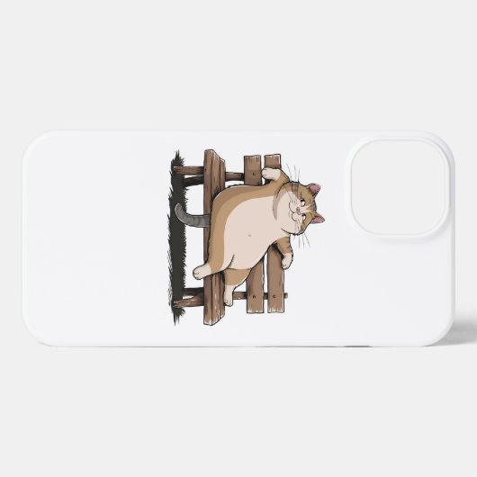 Kat de zitbank iPhone hoesje (Achterkant horizontaal)