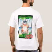 Kat "De zomer komt eraan!" T-shirt (Achterkant)