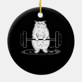 Kat Deadlift Kat Spier Cute Cats F Keramisch Ornament (Achterkant)