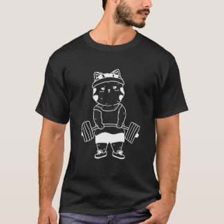 Kat Deadlift Powerlifting  Gym Gewichtheffen Vrouw T-shirt