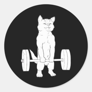 Kat Deadlift Ronde Sticker