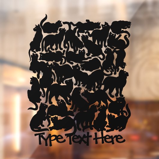 Kat Decal Personaliseer de Decalen van het Zwarte  (Vel 2)