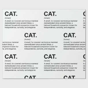 Kat Definitie Zelfstandig Naamwoord Grappige Katte Cadeaupapier