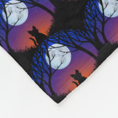 Kat dekblad met dekblad met deksel en beddengoed fleece deken (Hoek)