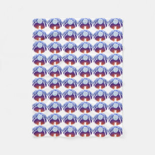 Kat dekblad met dekblad met deksel en beddengoed fleece deken