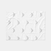 Kat Deken, schattig fleece kat deken, kat liefhebb Deken (Voorkant (Horizontaal))