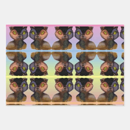 Kat Deksel van papier voor riffels, vellen 3 (Voorkant 2)