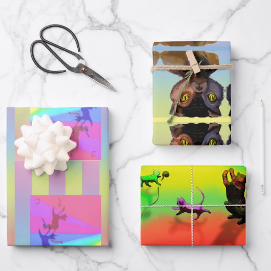 Kat Deksel van papier voor riffels, vellen 3 (Voorkant)