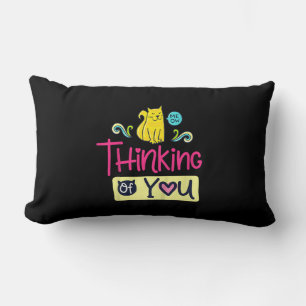Kat denken aan u Cute Cat Lover Gift Kussen