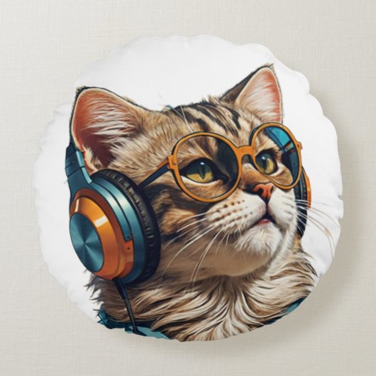 Kat design kussen (Voorkant)