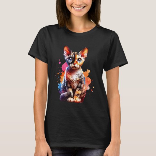 Kat Devon Rex T-shirt (Voorkant)
