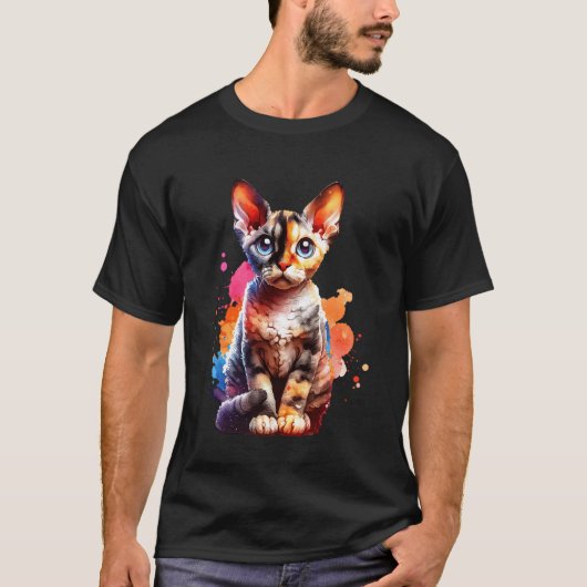 Kat Devon Rex T-shirt (Voorkant)