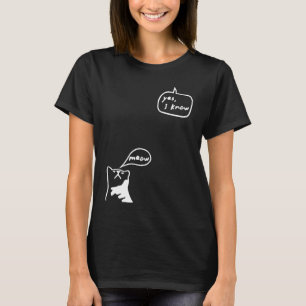 Kat die aandacht miauwt leuke kat t-shirt
