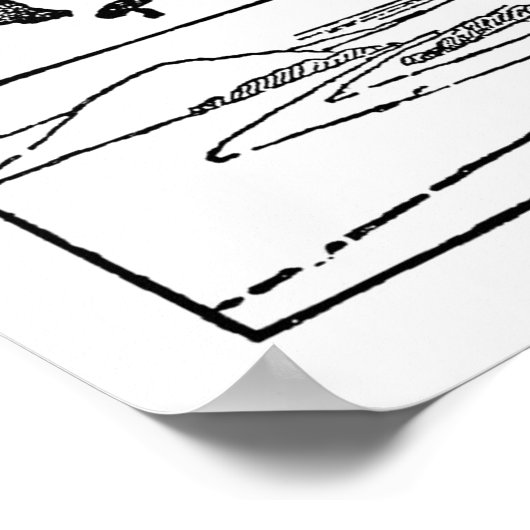 kat die alleen loopt poster (Hoek)