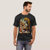 Kat die appeltaart bakt t-shirt (Voorkant volledig)