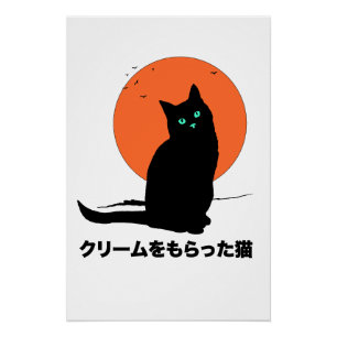 Kat die de room kreeg perfect poster
