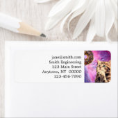 Kat die donut wil etiket (Insitu)