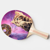 Kat die donut wil tafeltennisbatje (Zijkant)